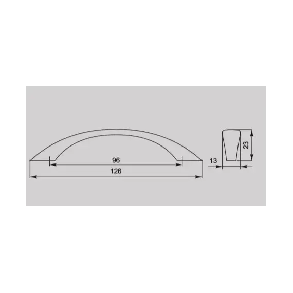 Ручка-скоба FS-060 096 St светлый - 2