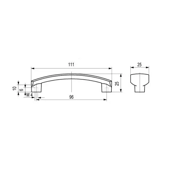 Ручка-скоба FS-035 096 золото - 2