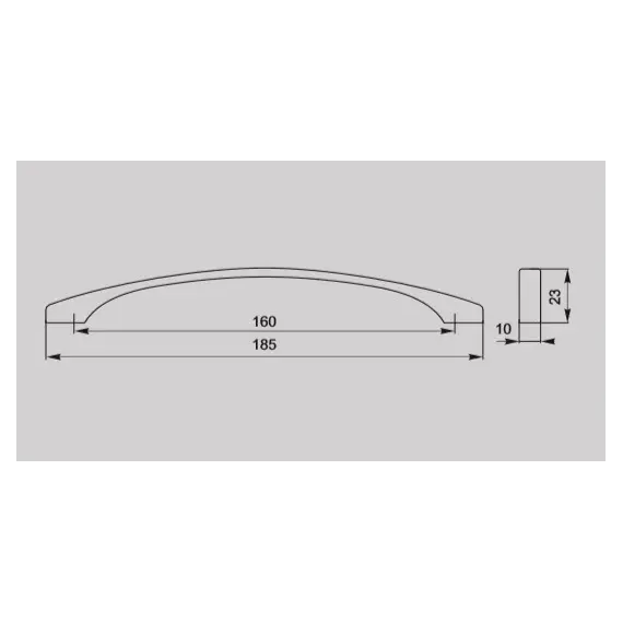 Ручка-скоба FS-056 160 St светлый - 2