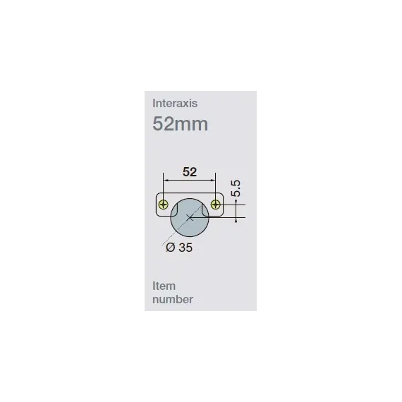 708-0WP0-054-00 Петля с доводчиком T-type Glissando 95/52/17 мм - 12