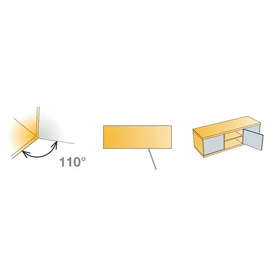 701-0CT2-668-00 Петля T-type Noir Glissando с доводчиком и винтами 110/45/9 мм - 4