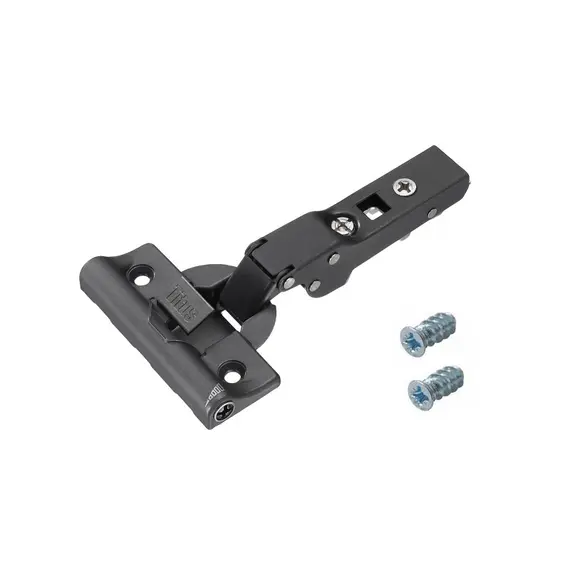 701-0BT2-668-00 Петля T-type Noir Glissando с доводчиком и винтами 110/45/5 мм