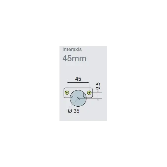 701-0CT2-650-00 Петля T-type Glissando с доводчиком и винтами 110/45/9 мм - 12