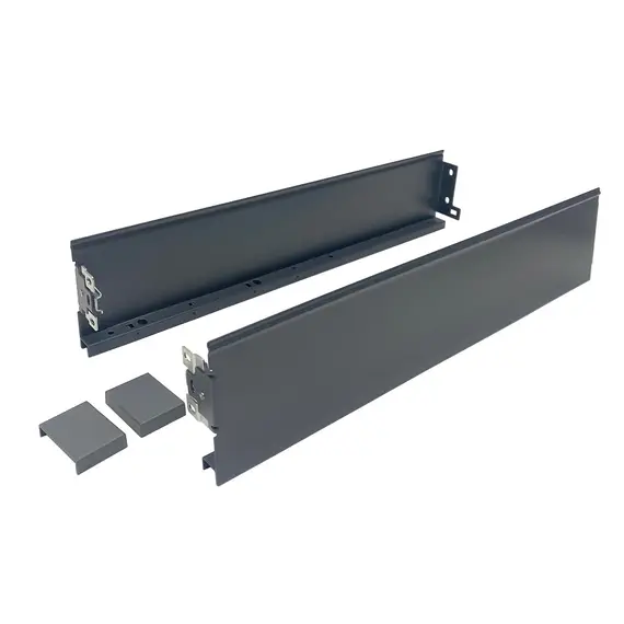 681-1450-7012 Боковые стенки ящика для направляющих CUBO, 450 мм, h=88 мм, антрацит
