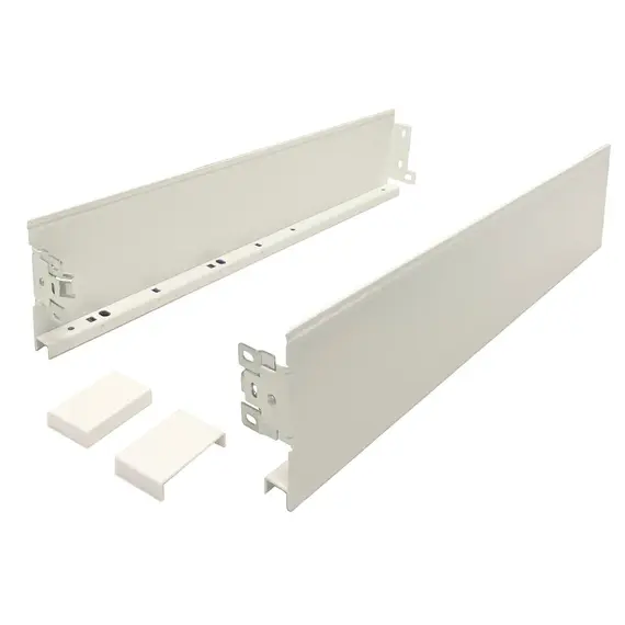 681-1400-9010 Боковые стенки ящика для направляющих CUBO, 400 мм, белый
