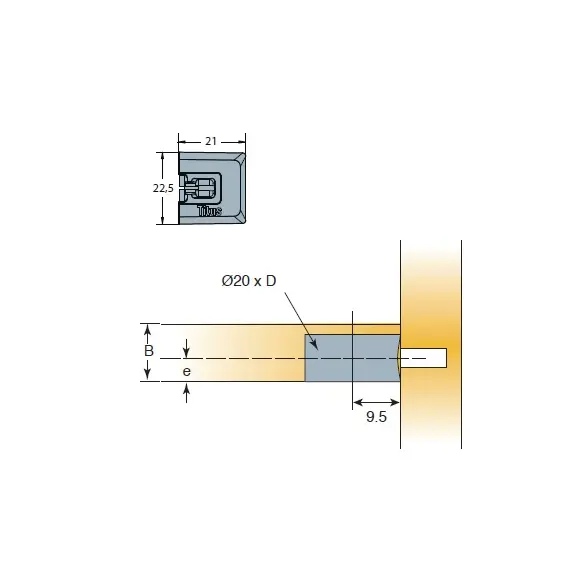 006622-381-001 Эксцентрик SYSTEM 6 Wedgefix Quickfit 19 мм, бронзово-серый - 2