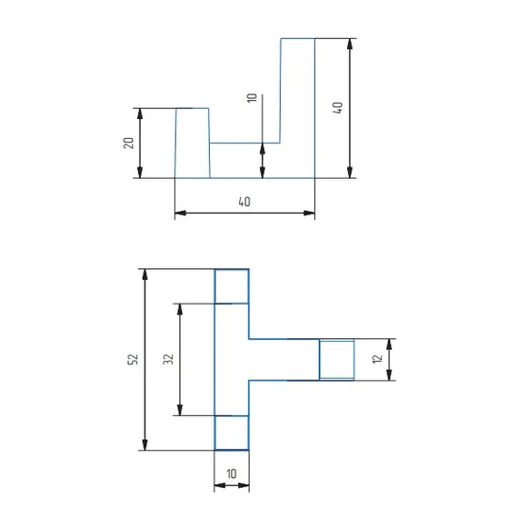 Крючок К-03/2 золото - 1