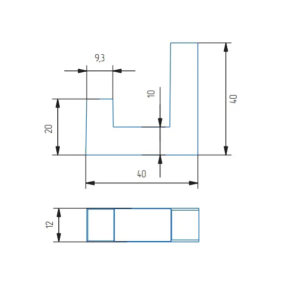 Крючок К-03 золото - 1