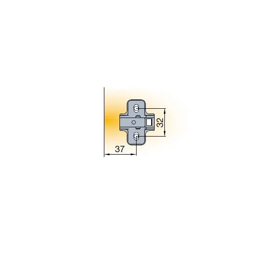 242-0971-054-00 Петля S-type i3 с доводчиком Glissando 110/48/0 мм - 4