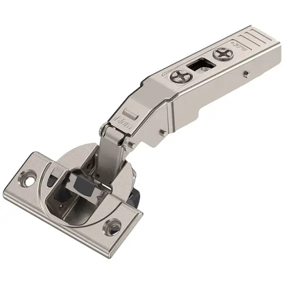 79B9456 Петля Clip top Blumotion угловая 30°, макс. накладная III, чашка петли: на шурупы, никель