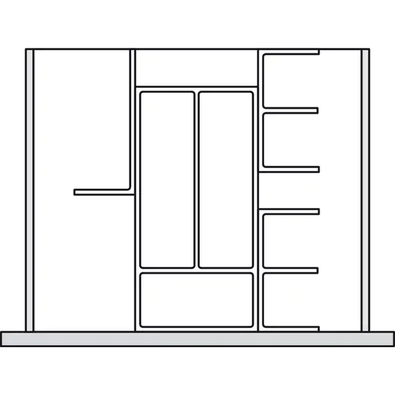 2298.01.50650 Разделители + коврик для ящика от 500 мм Connect Ninka - 1