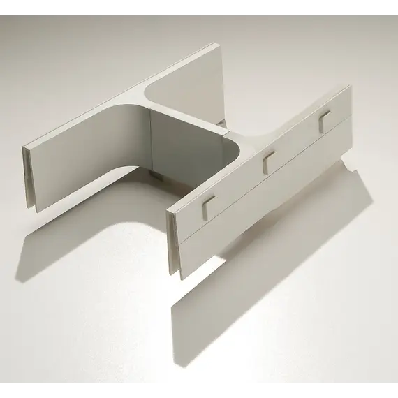 Левая сторона рамки для закрывания выреза сифона Banio Ninka, светло-серый арт.5011.11.20171