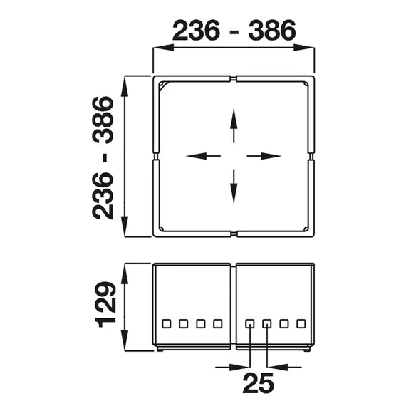 2060.93.20914 Комплект разделителей (3 шт) CuisioFlex Ninka - 8
