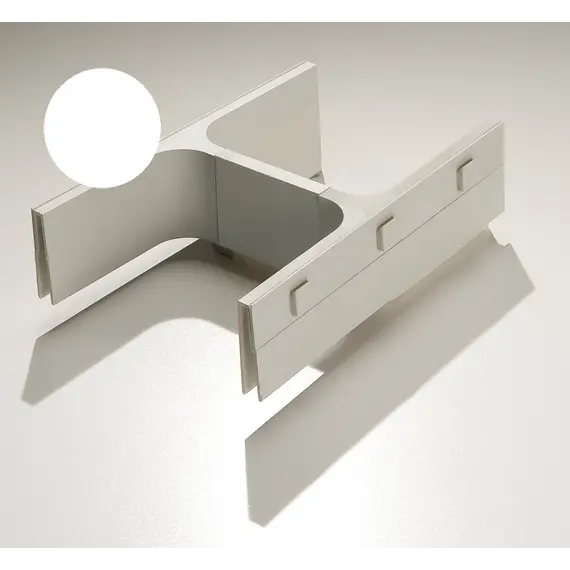 Левая сторона рамки для закрывания выреза сифона Banio Ninka, белый арт.5011.11.20071