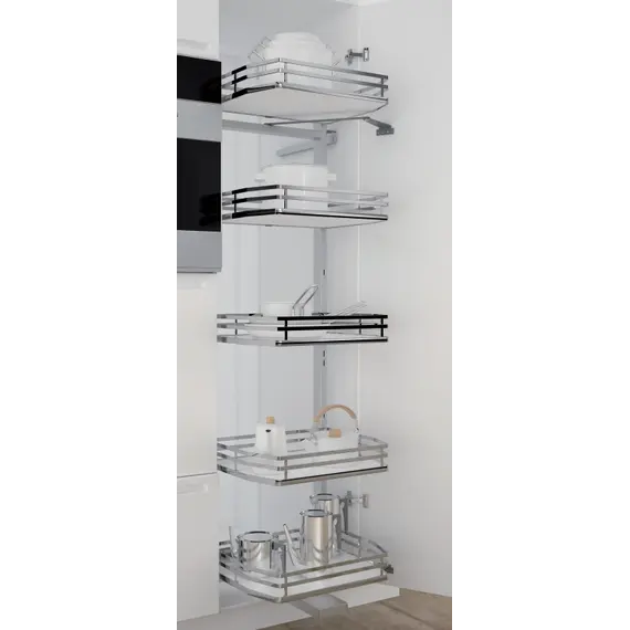 295Plus.onebox.400 Колонна выдвижная (компл), 5 корзин, шкаф 400мм