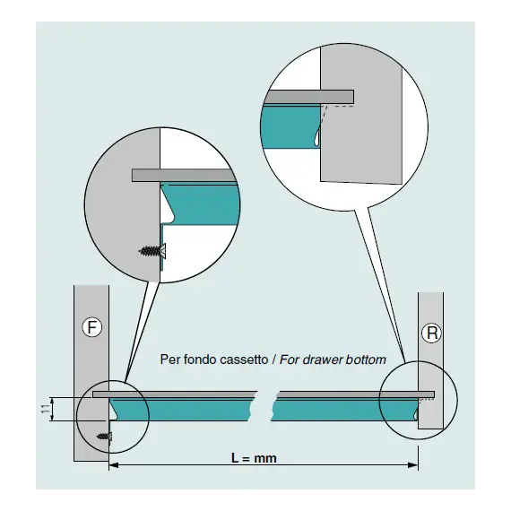 0760.500.99 Усилитель дня ящика 500 мм - 2