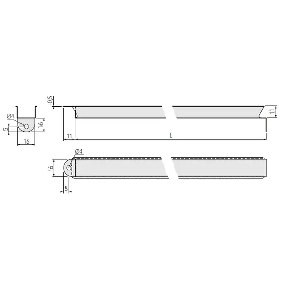 0760.500.99 Усилитель дня ящика 500 мм - 3