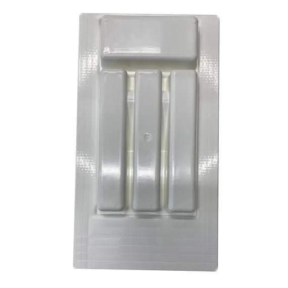 Лоток 300-350 мм серый, ПП, насечки с обратной стороны (Лоток 300-350 сер) - 2