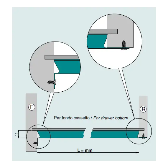 0770.550.99 Усилитель дня ящика 550 мм - 2