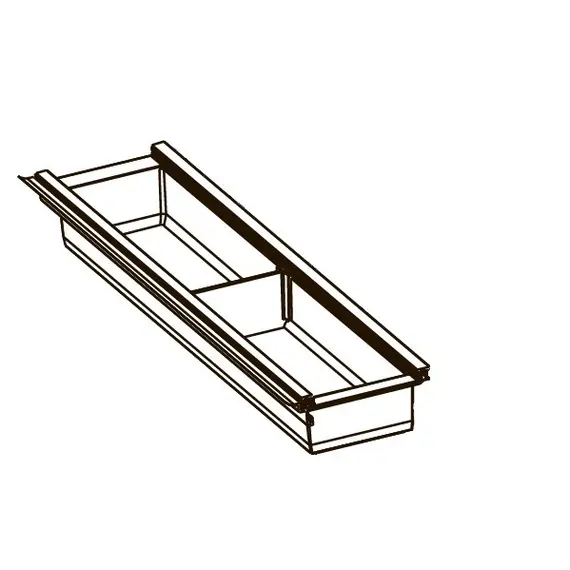 2052.94.40571 Лоток 150*463 мм черный Cuisio Ninka - 1
