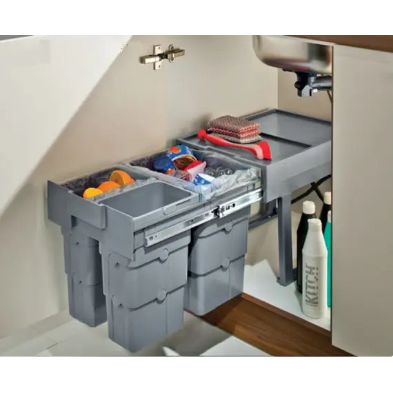 5700.93.77005 Система сортировки мусора 1*16л + 2*7л EasyWaste Ninka