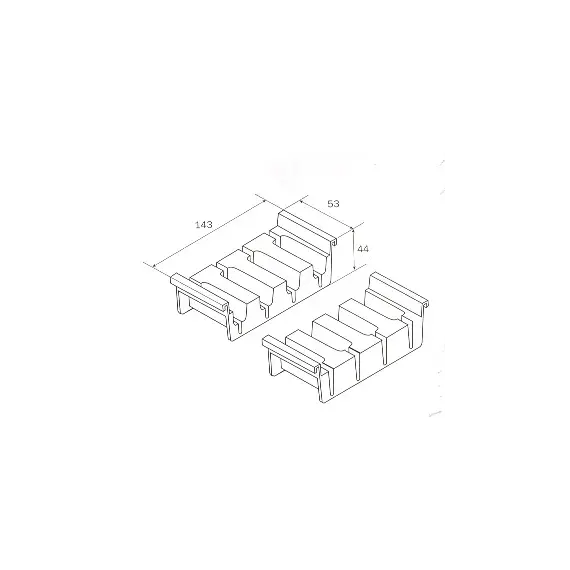 2056.52.30411 Подставка для 4-х ножей 150 мм Cuisio (серый) Ninka - 1