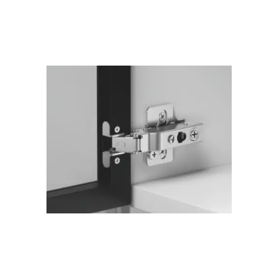 896-0T41-981 Петля 896 без пружины, для алю. профиля, Накладная, 28мм, Черный