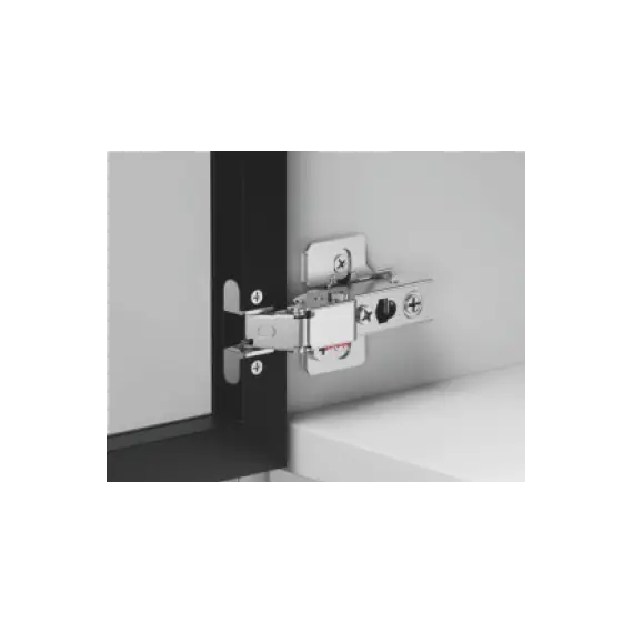 896-0T50-733 Петля 896 с регулировкой доводчика, для алю. профиля, Полунакладная, 28мм, Никель