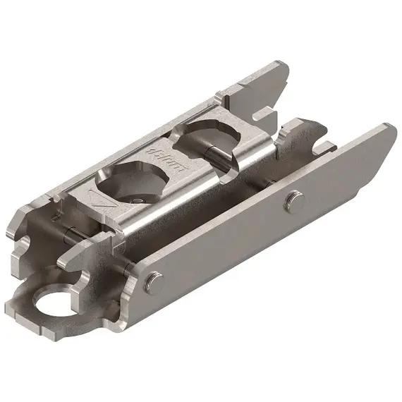 175H3130 Планка Clip ответная, прям., 3 мм, на шурупы, Регулировка по высоте: эксцентрик, никель