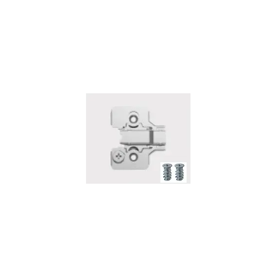 896-0KC4-733 Планка для петли 896, высота 4 мм, крестовая с винтами 6,3мм, 3D регулировка