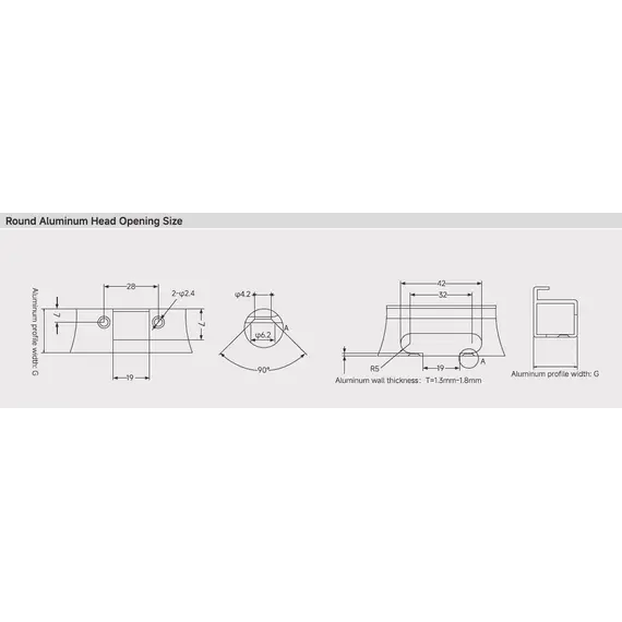 896-0T68-981 Петля 896 без пружины, для алю. профиля, Вкладная, 28мм, Черный - 2