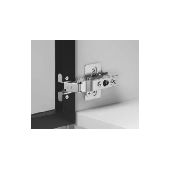 896-0T27-733 Петля 896 с регулировкой доводчика, для алю. профиля, Накладная, 28мм, Никель