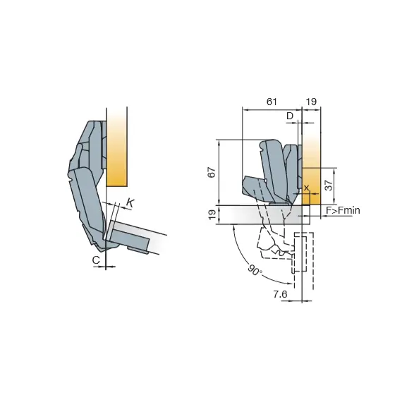 248-0162-050 Петля S-Type 170/45/9 мм - 12