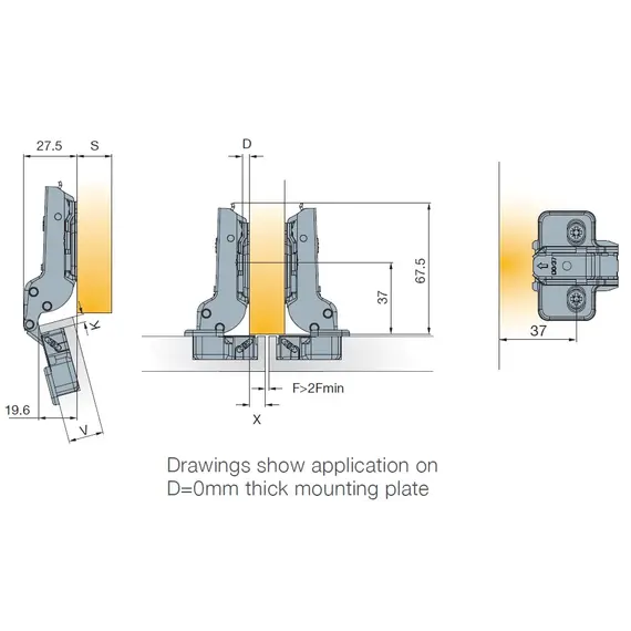 702-0CM0-054-00 Петля T-type 110/52/9 мм - 12