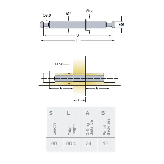 005774-883-300 Дюбель двойной 66 мм - 4