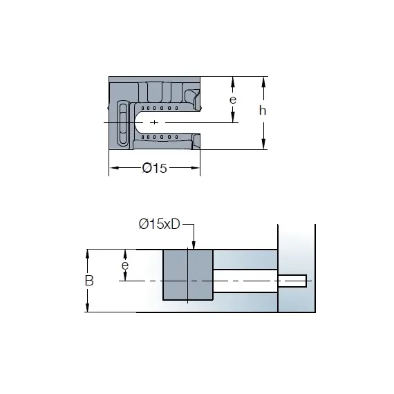 009690-959-300 Эксцентрик TeraBlack Cam5000 15х11,9 мм для плиты 15/16 мм - 2