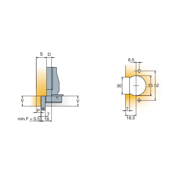 241-0043-650-0B Петля 270/52 мм с пружиной - 5