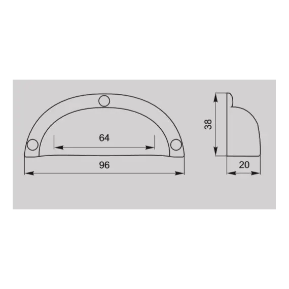 Ручка-модель FM-117 064 олово старое (ТЗ) - 2