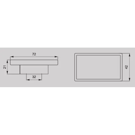 Ручка-модель M-036 032 St светлый/венге-накатка (ТЗ) - 2