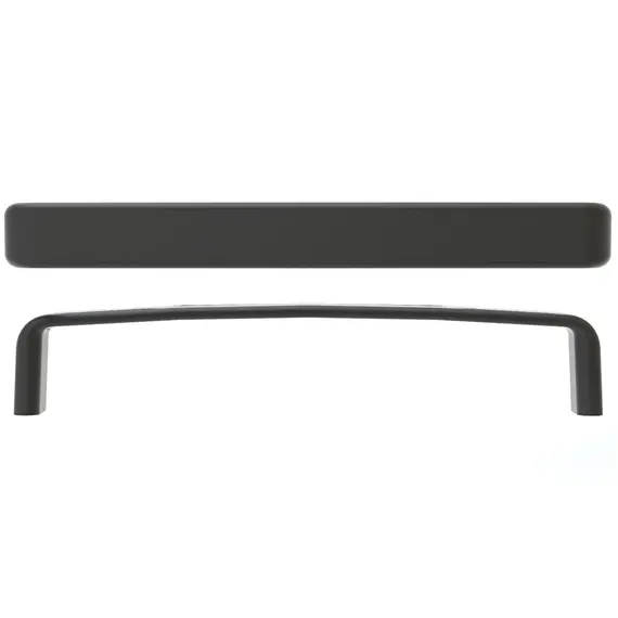 СК-03 Ручка мебельная скоба, черный матовый - 1