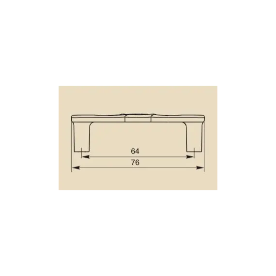 Ручка-скоба FS-132 064 Cr глянцевый (ТЗ) - 2