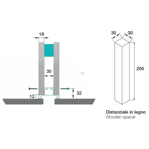 70.1019.57.00.450 Профиль вертикальный средний Gola - 3