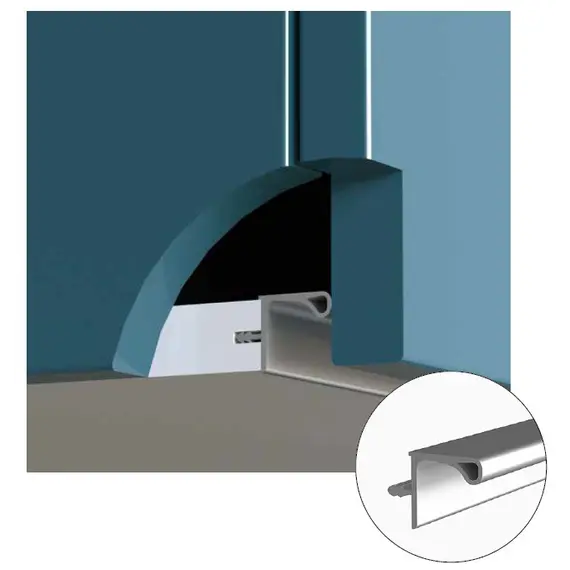 70.268.57.000.400 Профиль горизонтальный Г-образный врезной H=18 мм Gola - 1