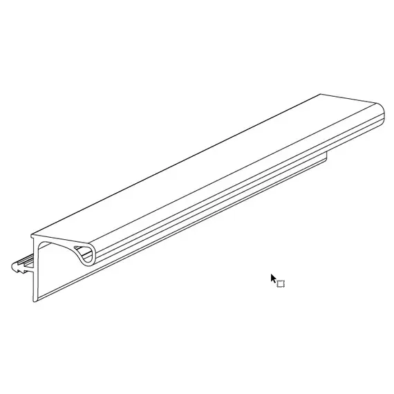 70.268.57.000.400 Профиль горизонтальный Г-образный врезной H=18 мм Gola - 3