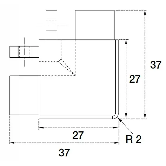 70.101.6E0.801.001 Уголок (алюм.) внеш. 90 гр для профиля горизонтального П-образного Gola - 1