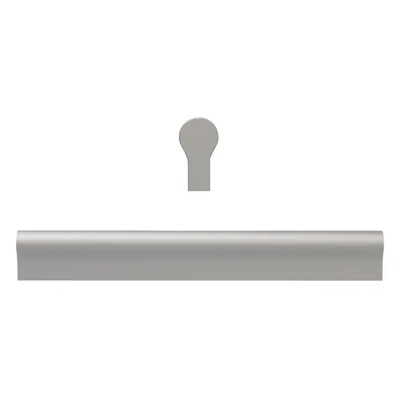 КЛ 96/128-01 Ручка мебельная профиль, алюминий матовый - 2