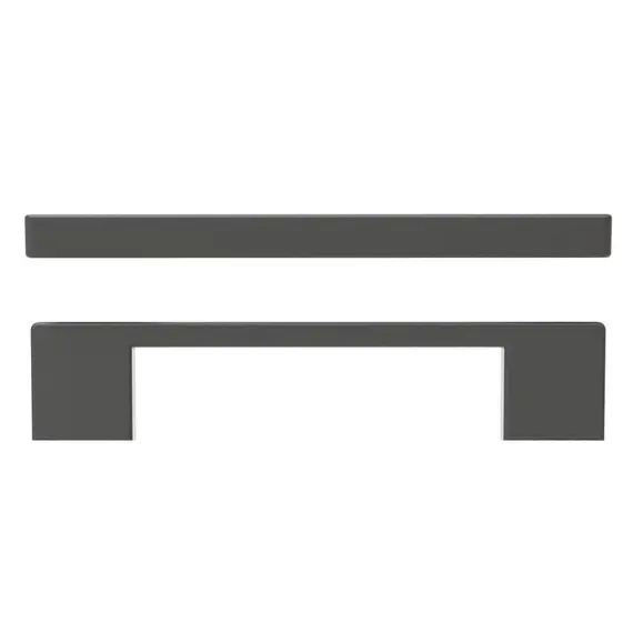 Лифт 96/128-03 Ручка мебельная скоба, черный матовый - 2