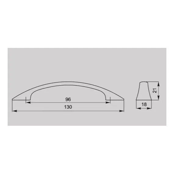 Ручка-скоба FS-046 096 St светлый - 2