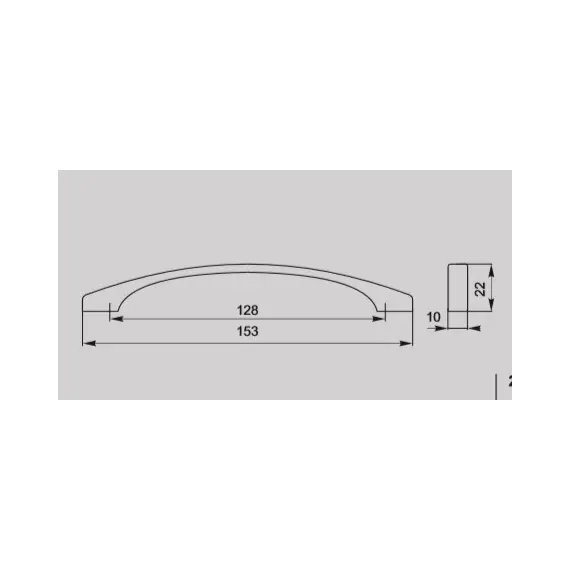 Ручка-скоба FS-056 128 St светлый - 2