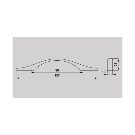 Ручка-скоба FS-066 096 St светлый - 2